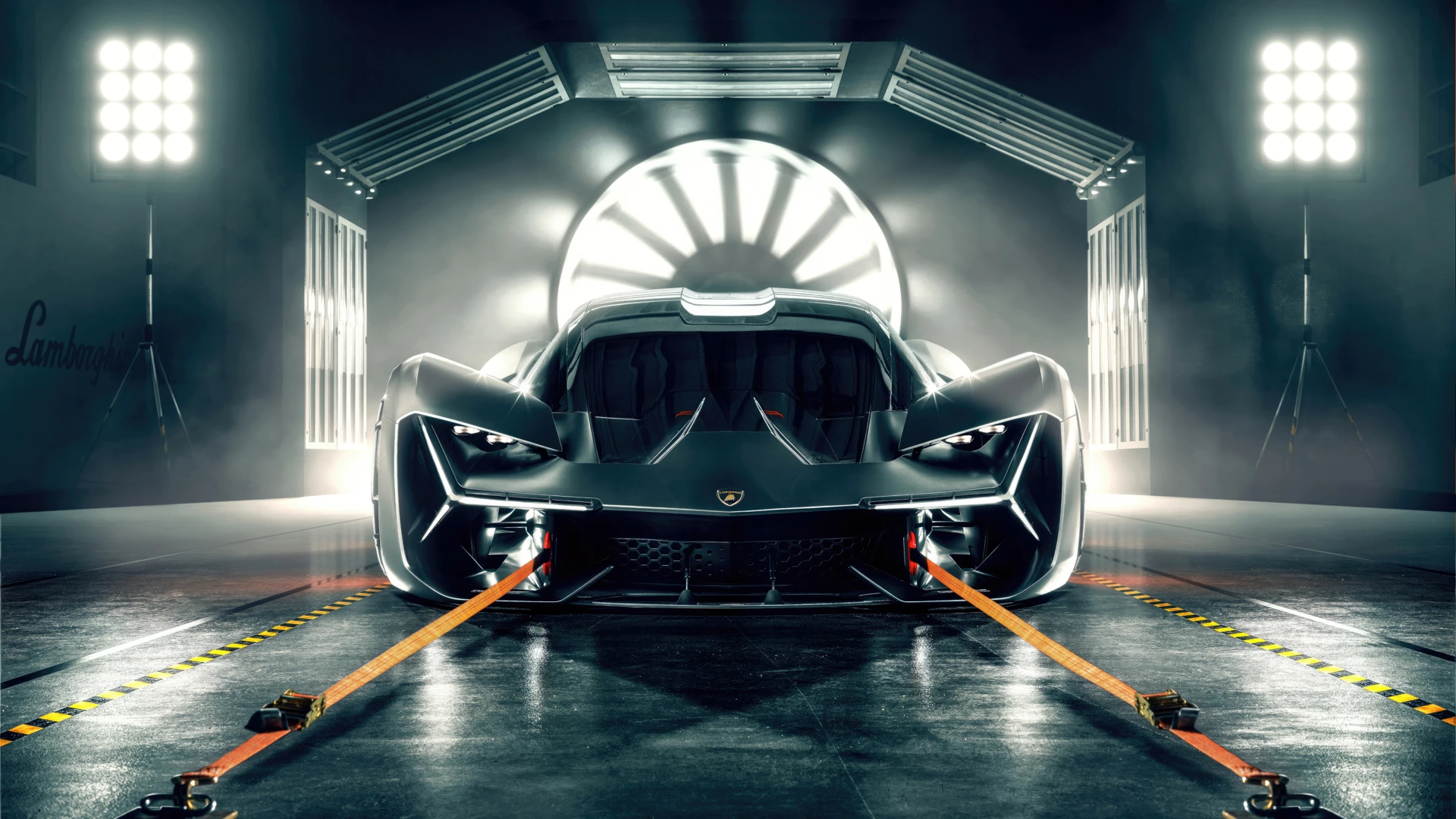 兰博基尼 terzo millennio 灯光 概念跑车 12k跑车壁纸