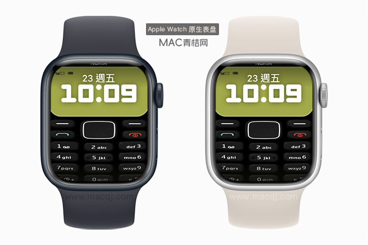 人像诺基亚绿色 Apple Watch景深原生人像表盘