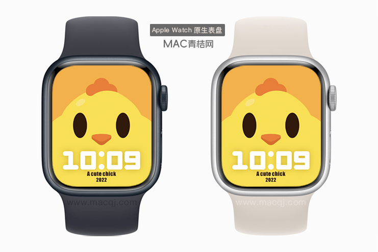 生肖可爱小黄鸡系列呆萌眼 Apple Watch景深原生人像表盘