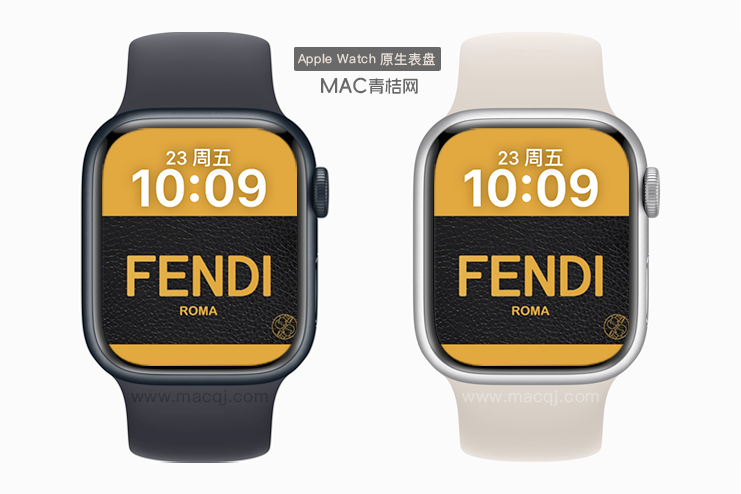 FENDI系列横条logo Watch景深原生人像表盘