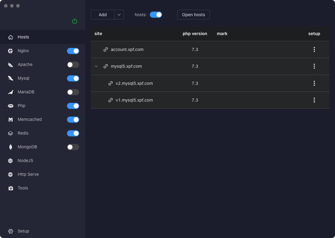 PhpWebStudy for Mac v1.0.51 MacOS系统的Php和Web开发环境管理工具-4