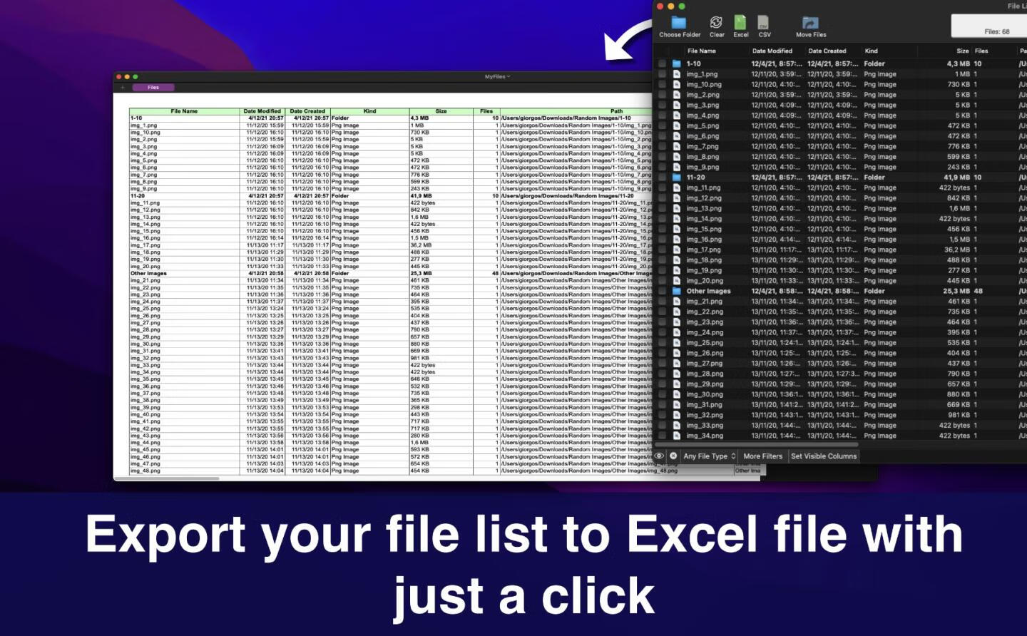 File list Export for Mac v2.8.6激活版 文件列表导出工具-2