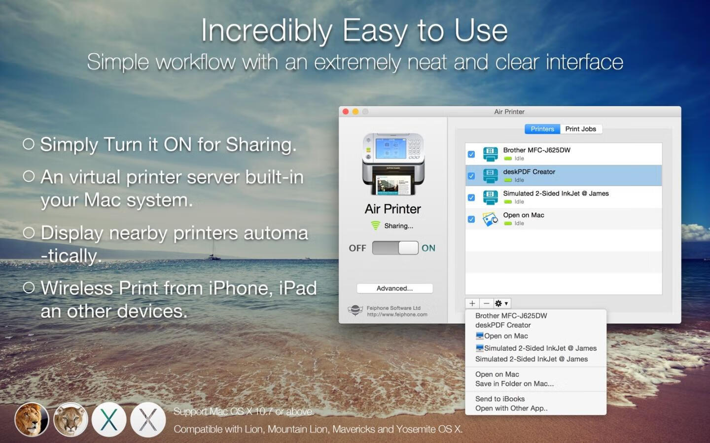 Air Printer 隔空打印机 for Mac v5.0.4 智慧打印、无线共享、轻松办公-3
