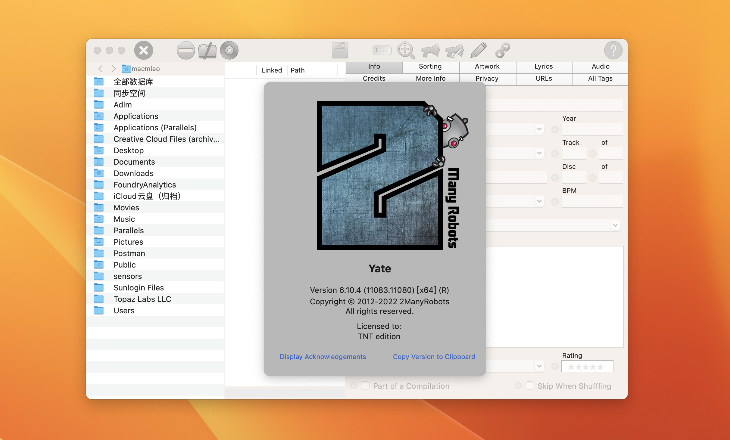 Yate for Mac v6.17 激活版 音乐标签管理工具-1