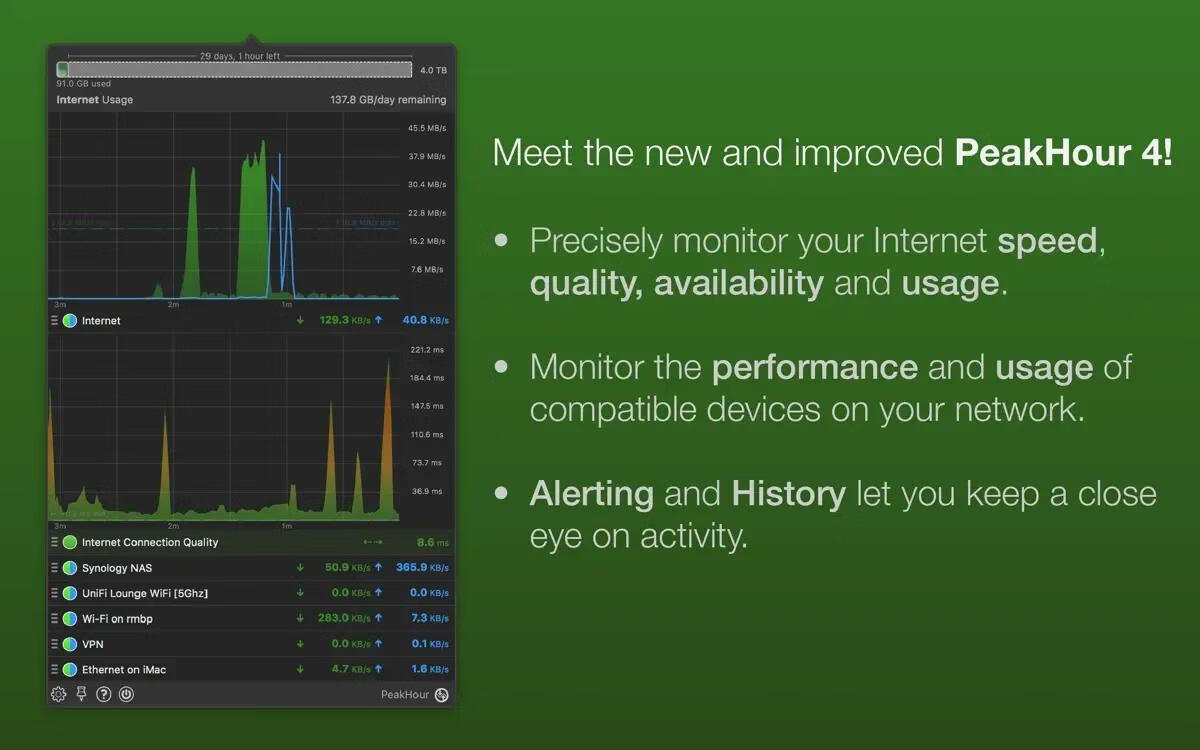 PeakHour for Mac v4.1.14激活版 网络实时监控工具-4