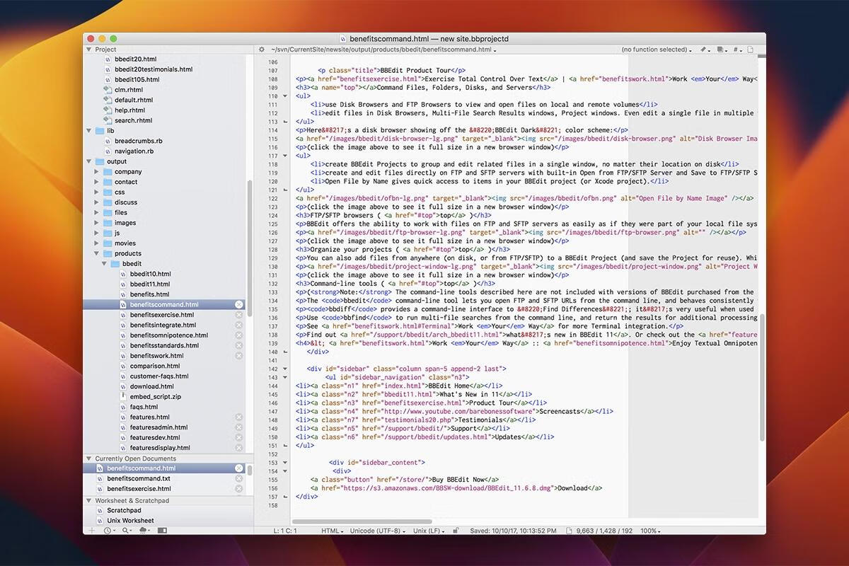 BBEdit for Mac v14.6.8 支持多种类型的代码编辑器 激活版-4