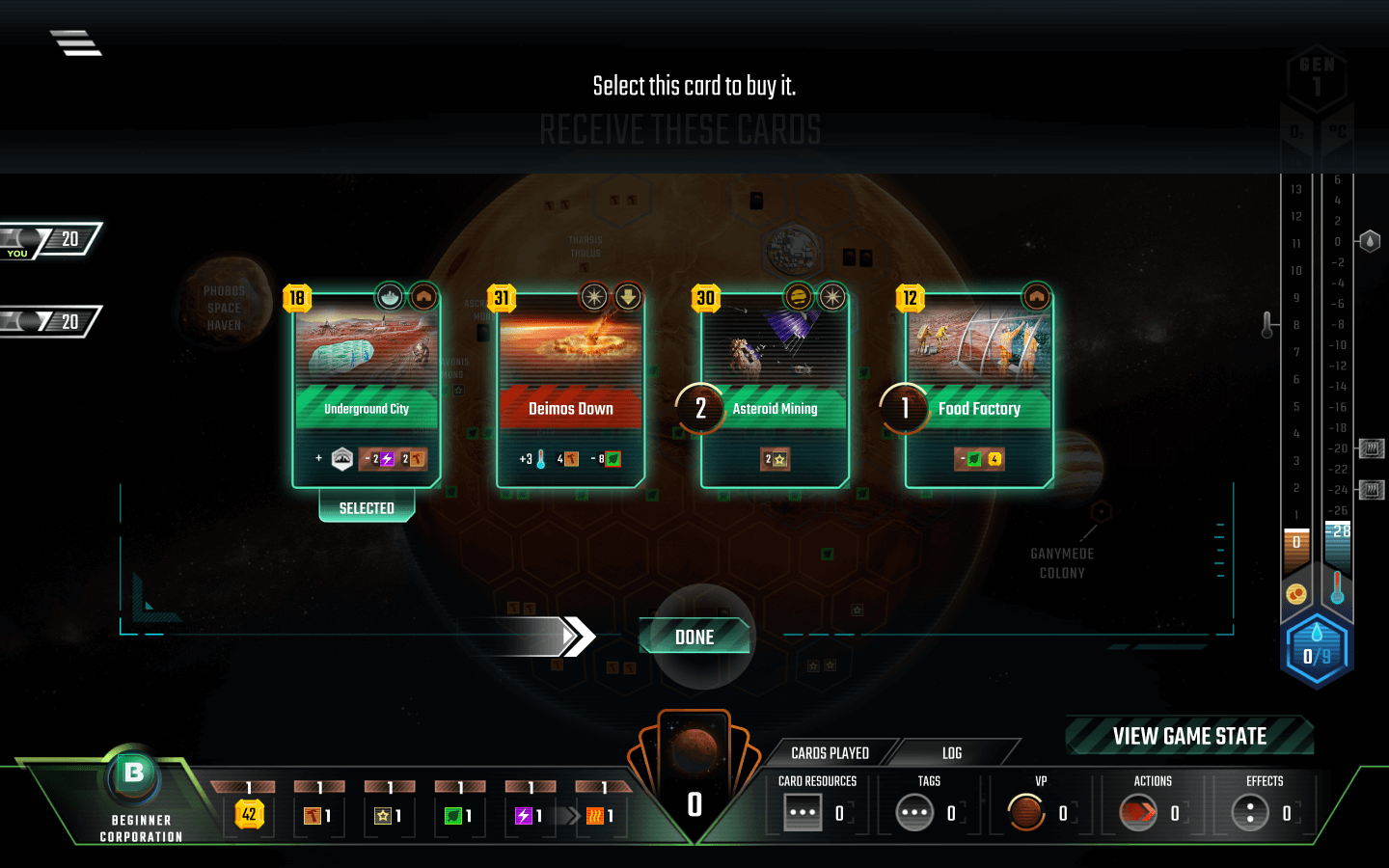 殖民火星 Terraforming Mars for Mac v2.0000.3.12730 英文原生版附DLC-2