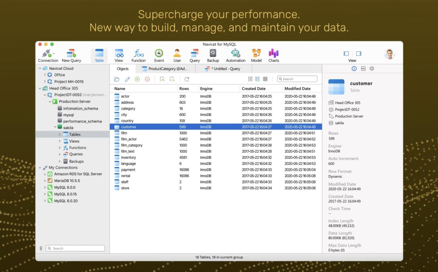 👍 Navicat for MySQL v16.3.4 中文激活版 数据库开发管理工具-1