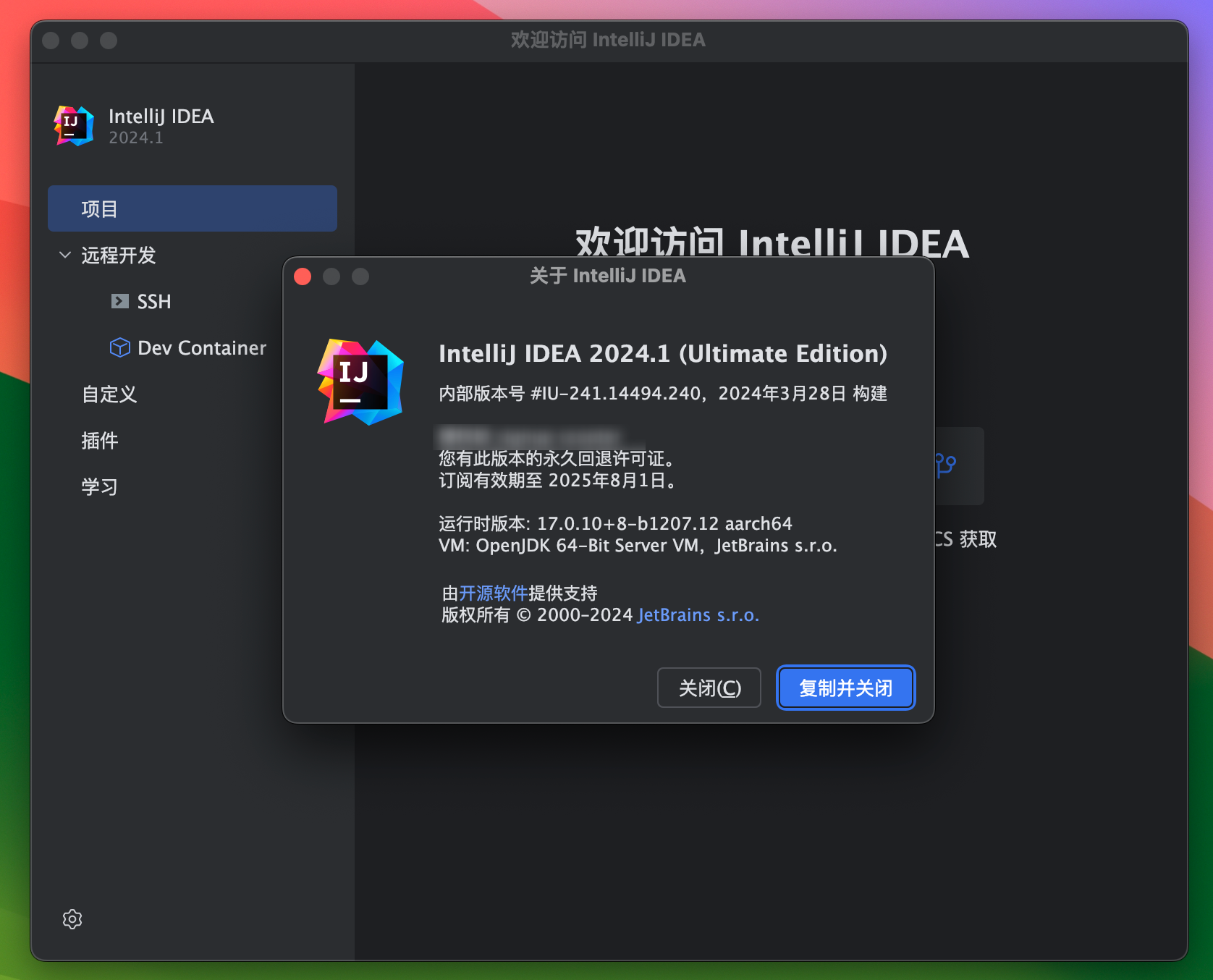 IntelliJ IDEA 2024 for Mac v2024.1 汉化激活版 Java开发工具IJ (intel/M1均可)-1