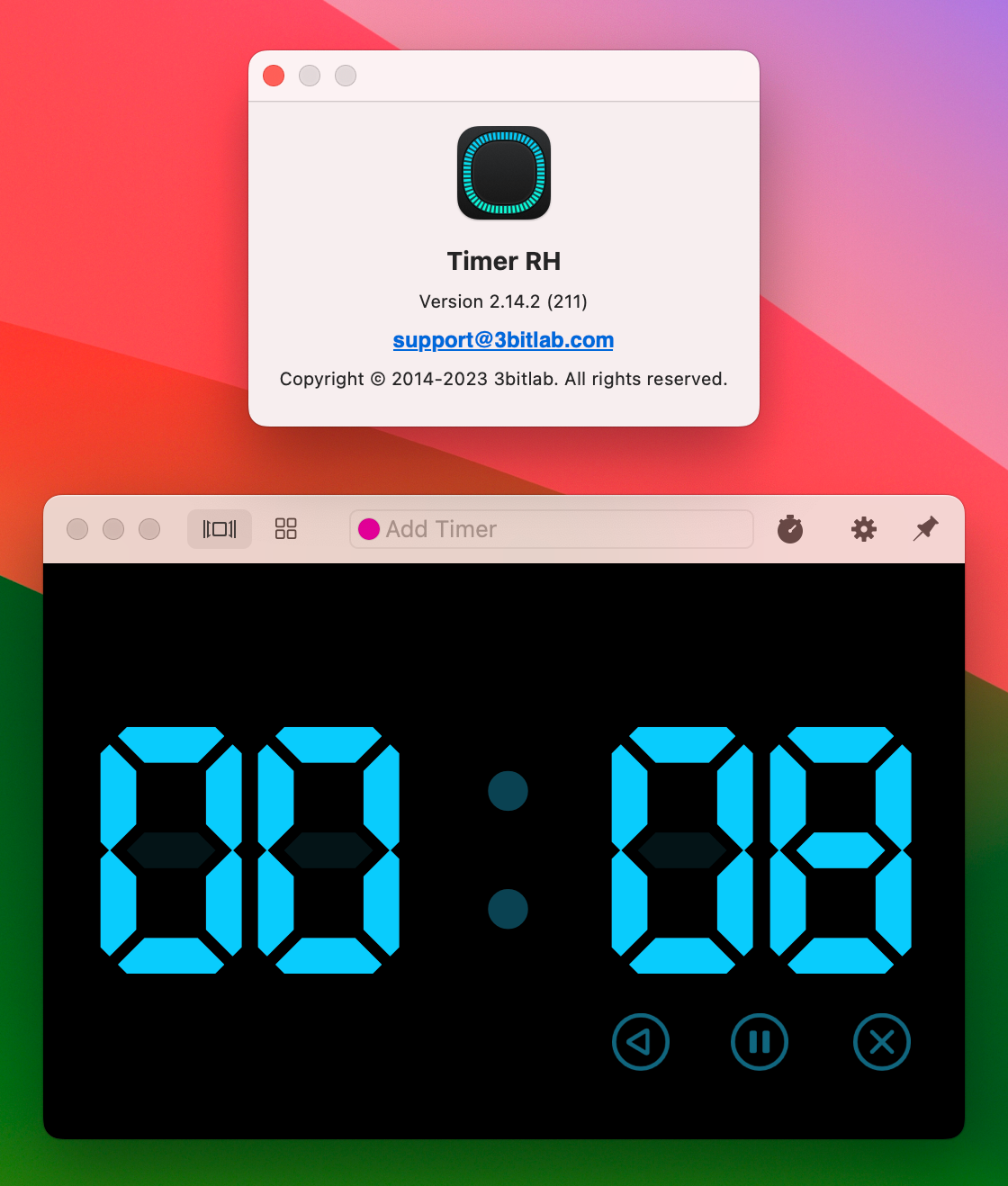 Timer RH Pro for Mac v2.14.2 轻巧的定时器软件 激活版-1