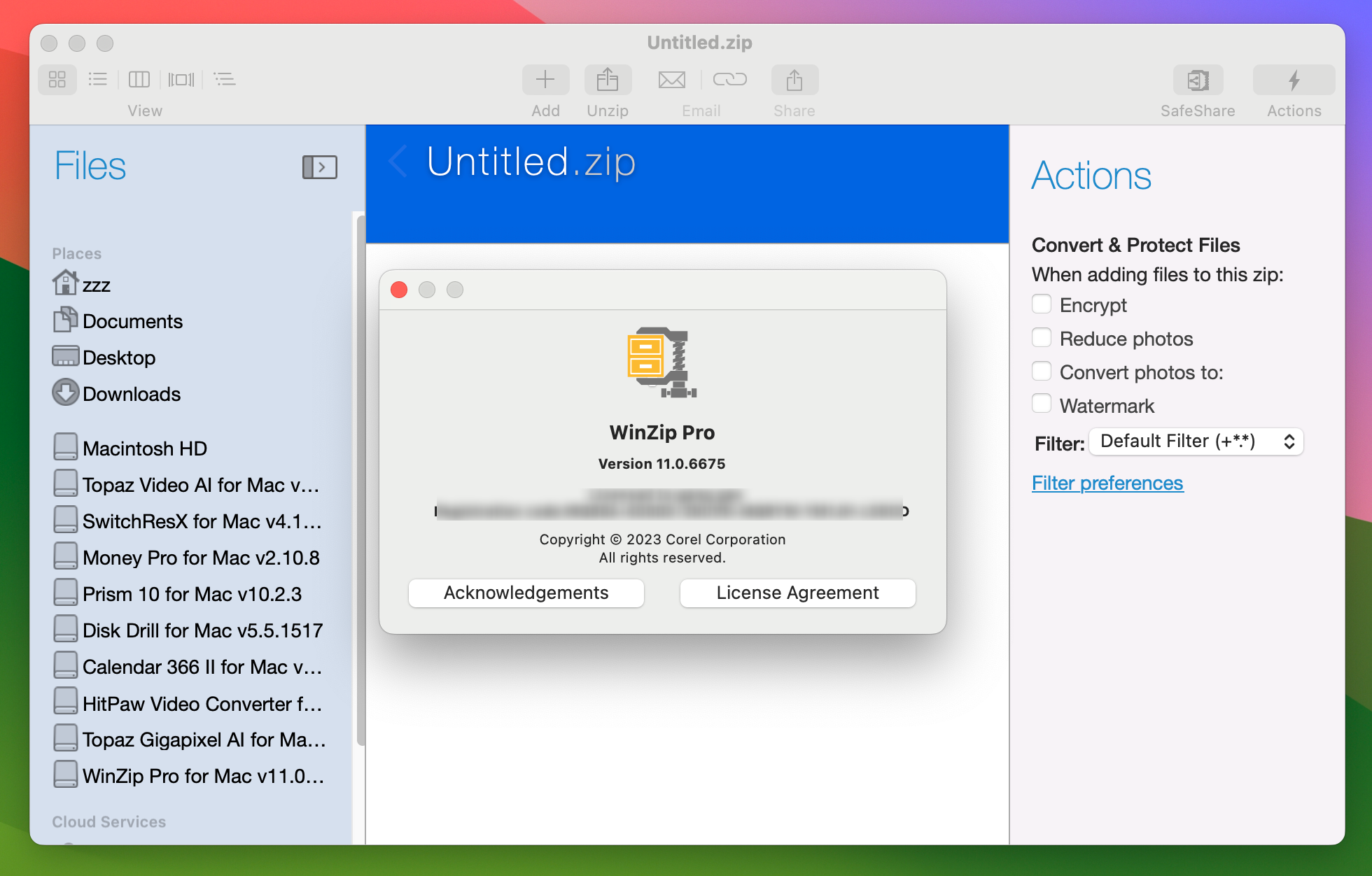 WinZip Pro for Mac v11.0.6675 专业zip压缩解压工具 永久激活版-1