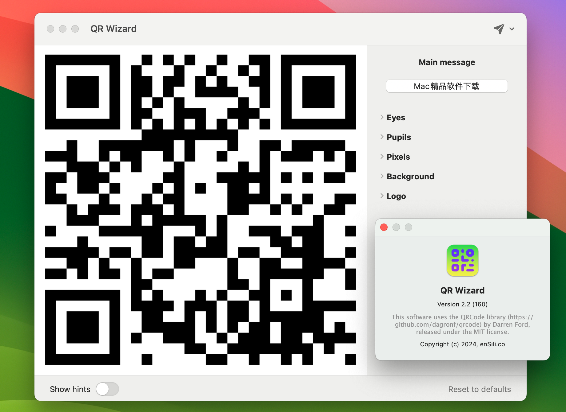 QR Wizard for Mac v2.2 二维码生成器 激活版-1