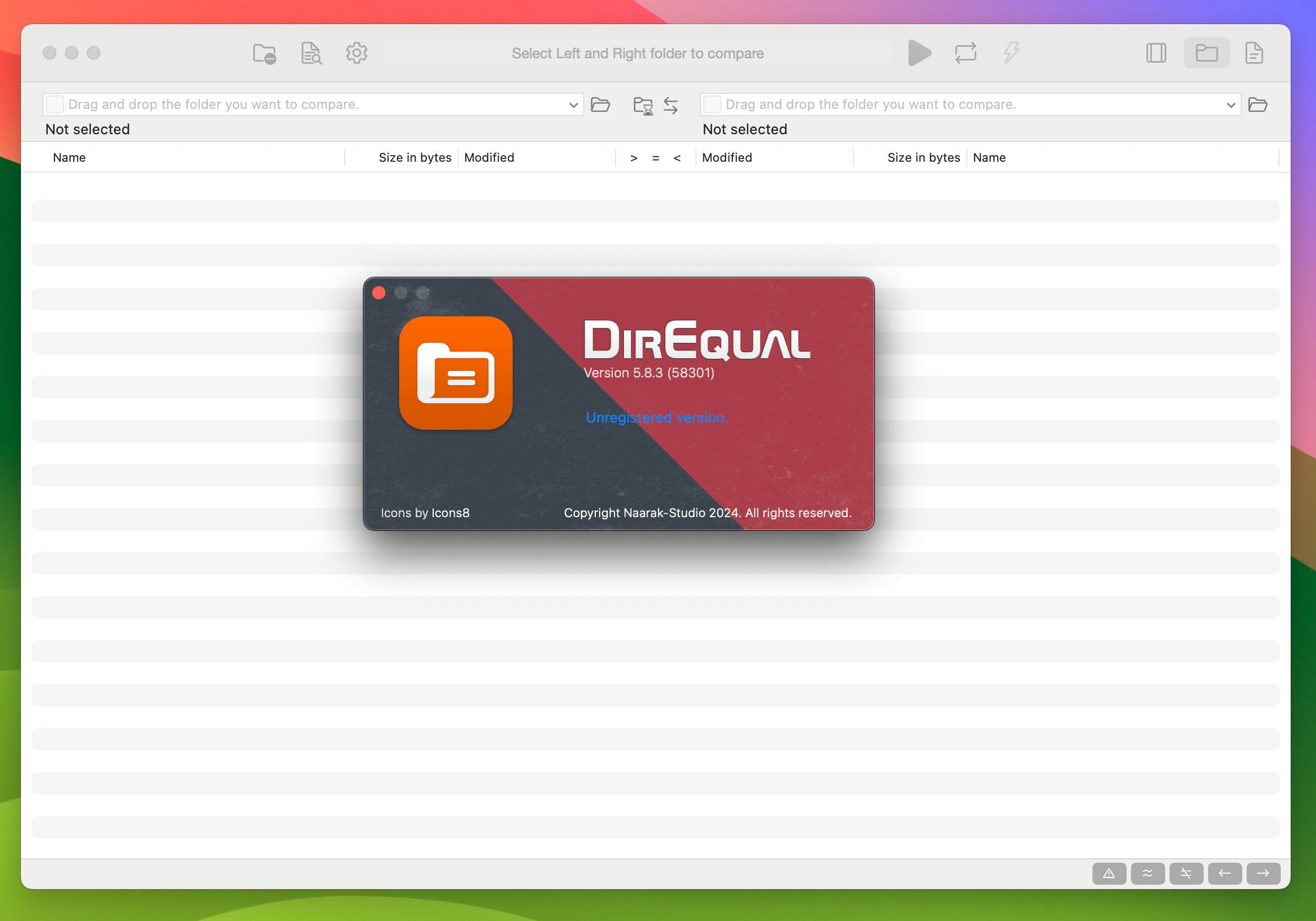 DirEqual for Mac v5.8.3 文件夹快速比较工具 免激活版-1