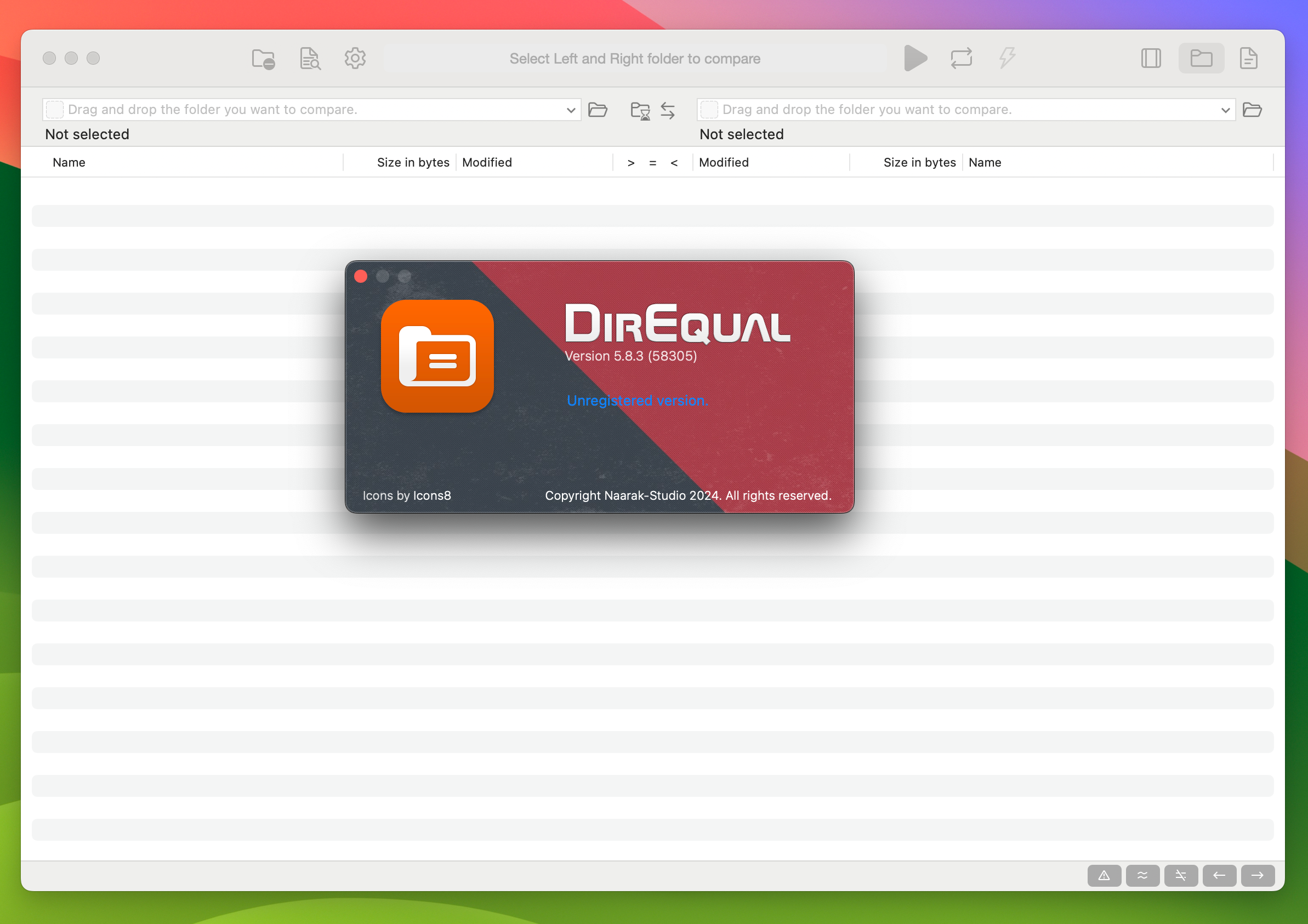 DirEqual for Mac v5.8.3.05 文件夹快速比较工具 免激活版-1