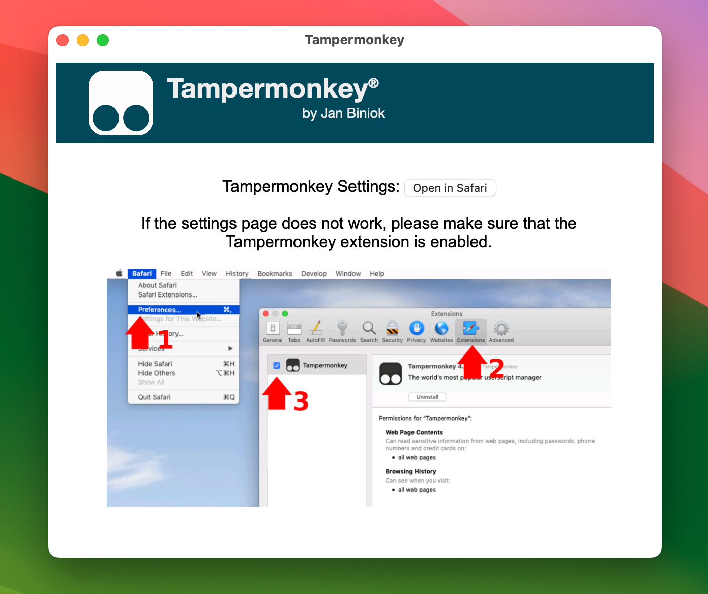 Tampermonkey for Mac v5.2.6199 油猴脚本Safari浏览器插件-1