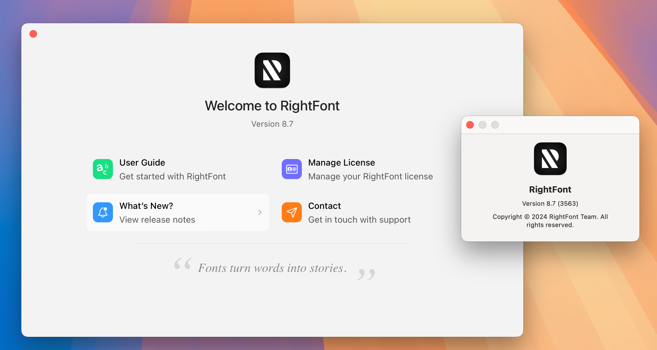 RightFont 8 for Mac v8.7.0 字体管理软件 激活版-1