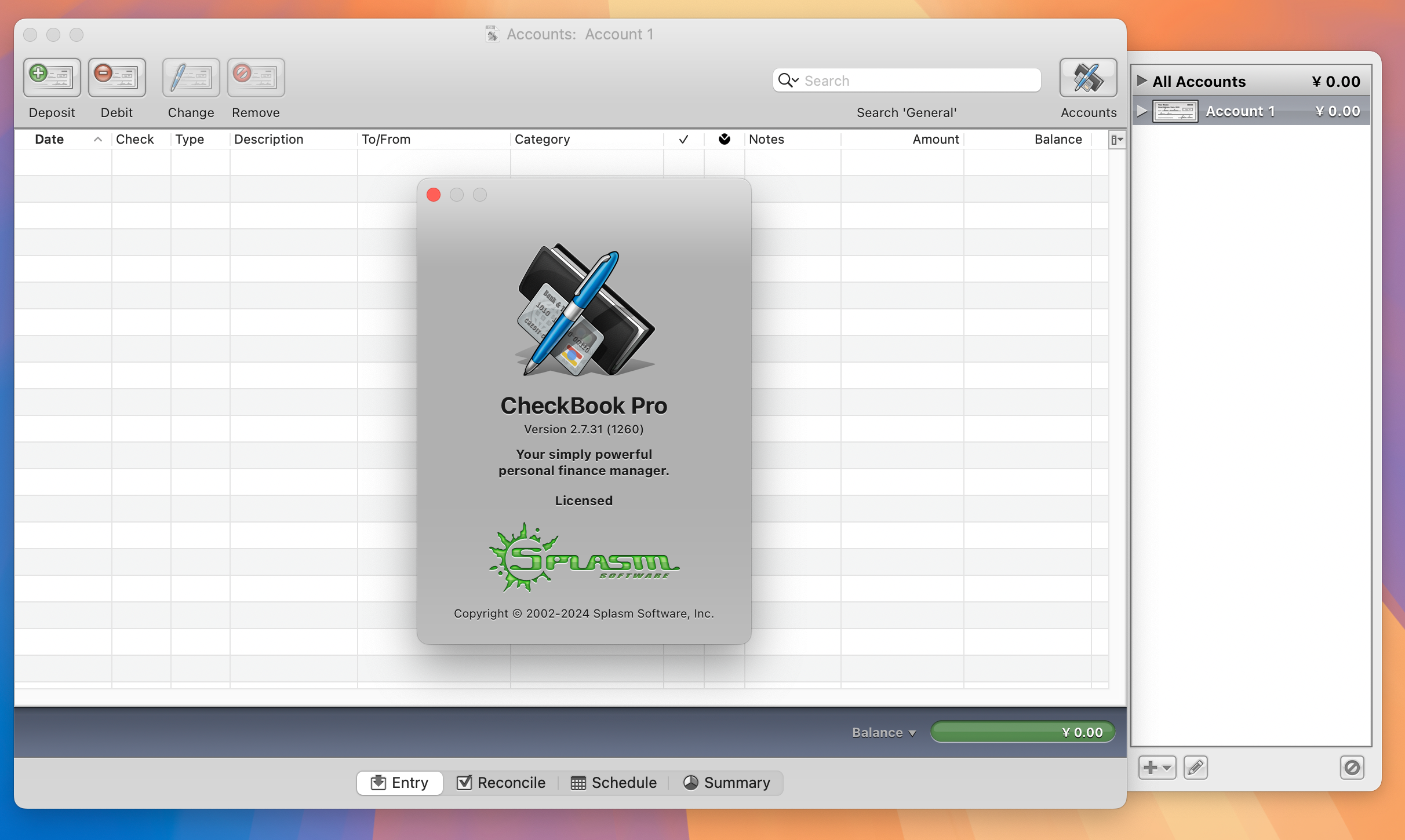 CheckBook Pro for Mac v2.7.31 优秀的个人理财管理软件 激活版-1