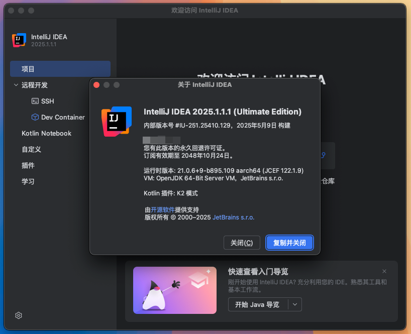 IntelliJ IDEA 2025 for Mac v2025.1.1.1 Java编程开发工具IJ 中文激活版-1