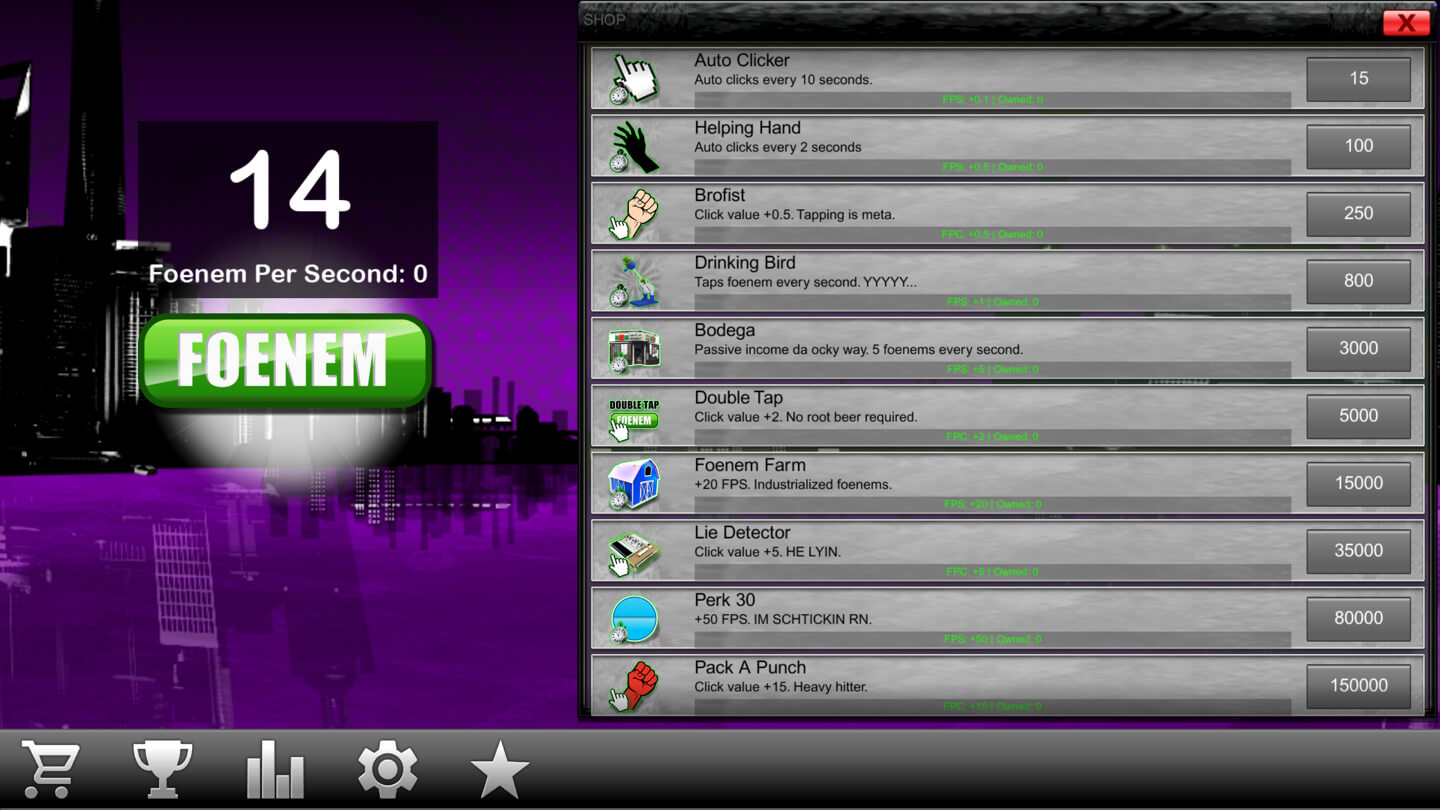 PeeWee Purpdrank’s FOENEM Clicker for Mac v1.0 英文原生版-2 PeeWee Purpdrank’s FOENEM Clicker for Mac v1.0 英文原生版-2